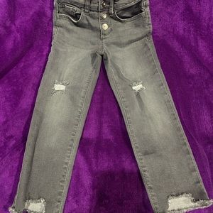 Girls 4t grey jeans used once.